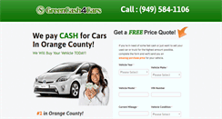 Desktop Screenshot of greencash4cars.com